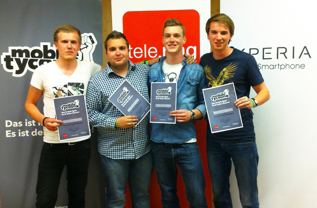 Das Wiener Team „tele.ring tubbies“ gewinnt „Mobile Tycoon 2012“