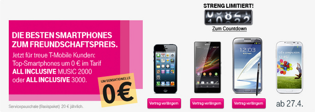 Das Samsung GALAXY S 4 beim Frühverkauf am 27. April um 0 Euro