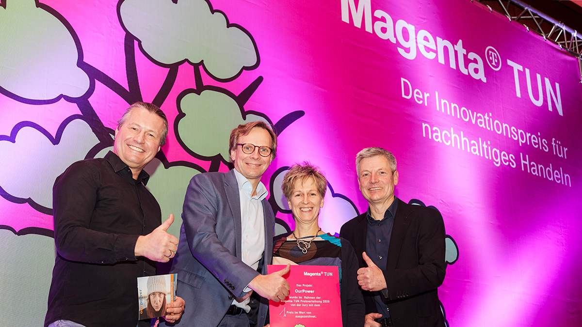 Startup OurPower erhält Magenta Nachhaltigkeitspreis für Ökostrom-Direkthandel-Lösung