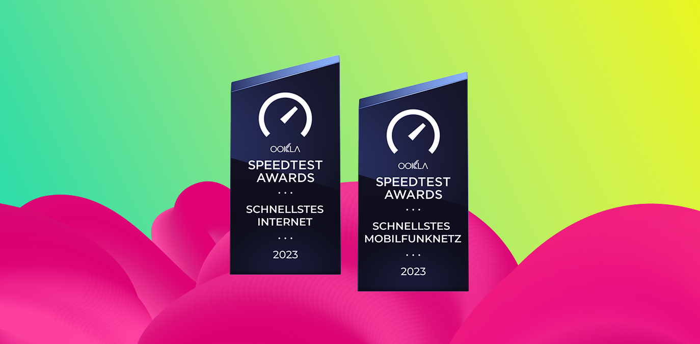 Für schnellstes Festnetz-Internet und Mobilfunknetz ausgezeichnet: Doppelsieg von Magenta bei Ookla® Speedtest Awards™